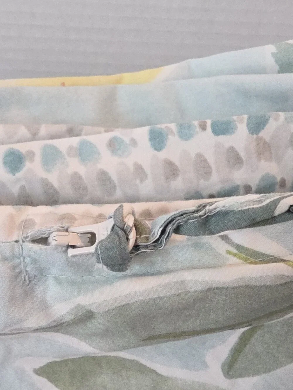 Pottery Barn Rebecca Atwood Lemon & Leaf Organic Cotton King Duvet Cover